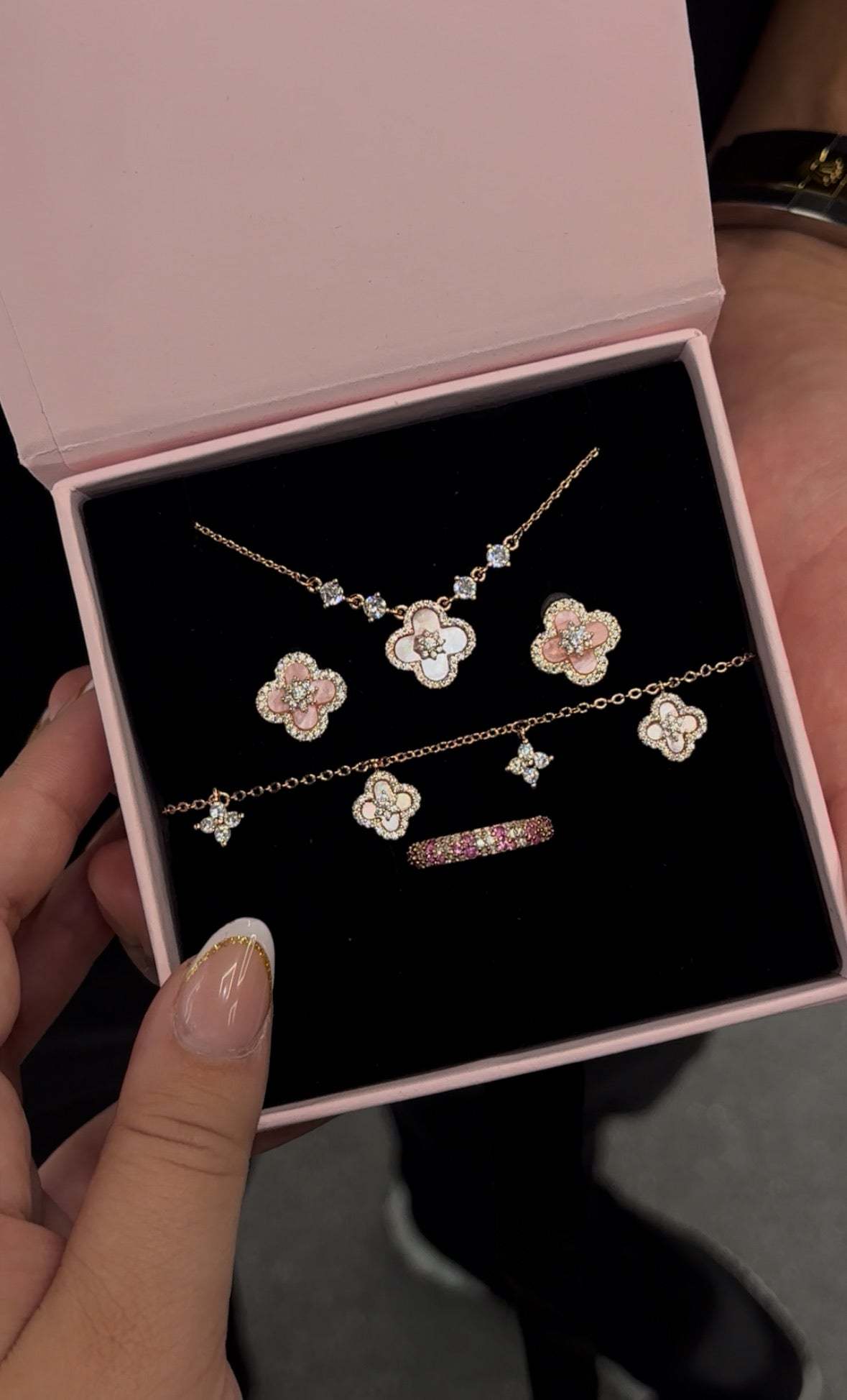 Rosé Sparkle Bloom Set