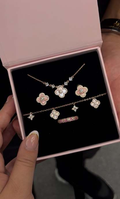 Rosé Sparkle Bloom Set