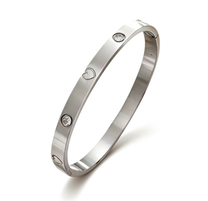 Heart Trio Bangle Set