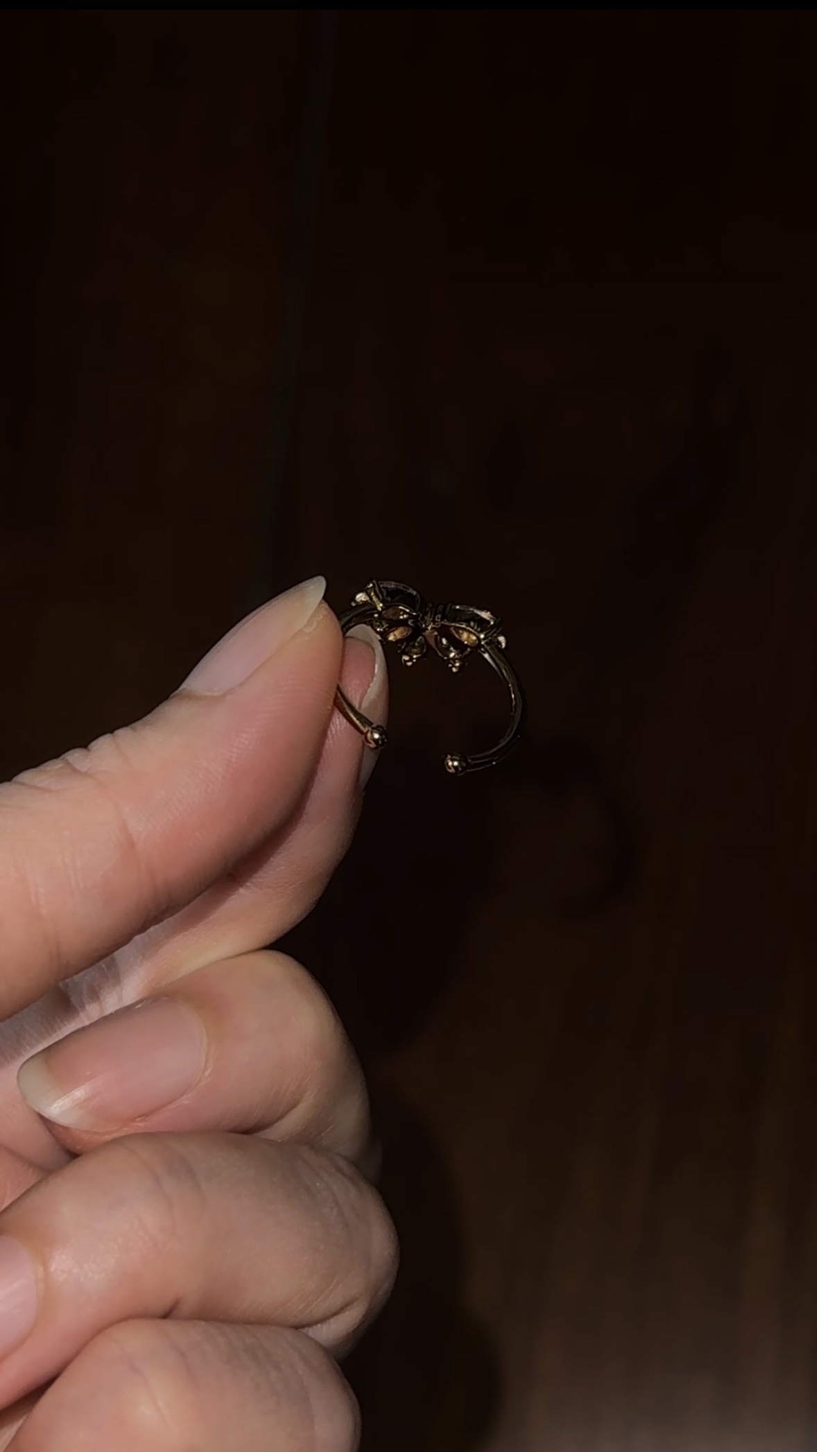 Zuri Vintage court-style crown ring
