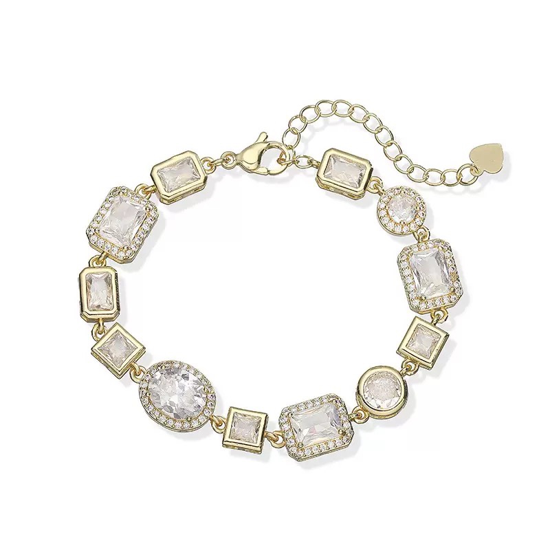 Versailles Geo Gem Jewelry Two‑Piece Set