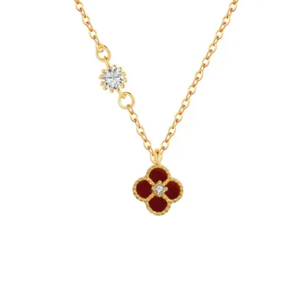 Single Clover Necklace | 925 Sterling Silver