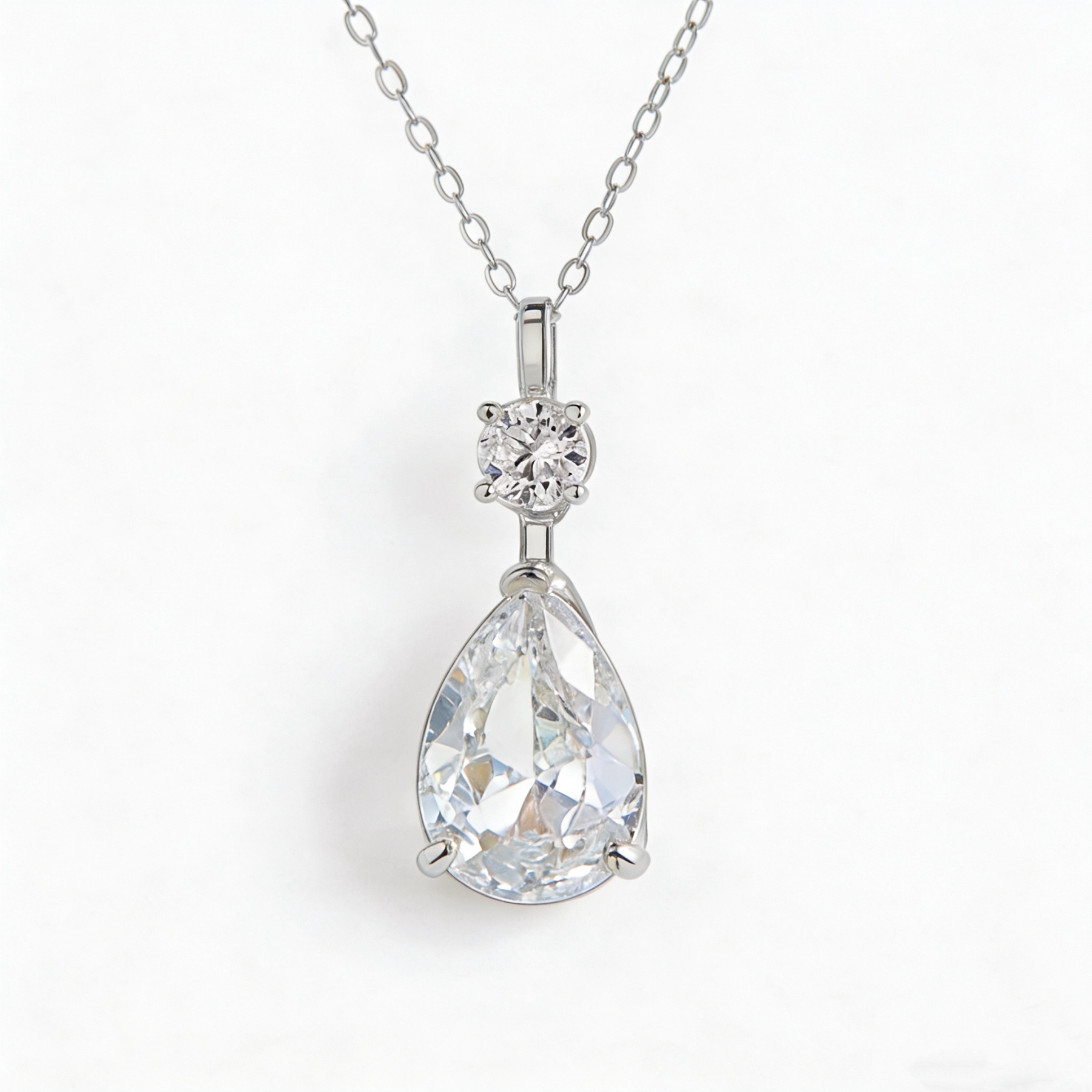 Pear Necklace | 925 Sterling Silver