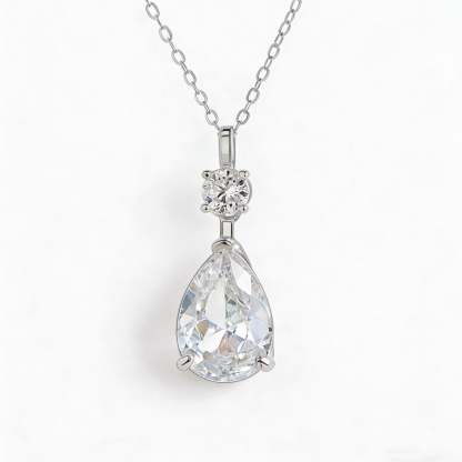 Pear Necklace | 925 Sterling Silver