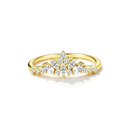 Marchioness Moissanite Ring｜925 Sterling Silver