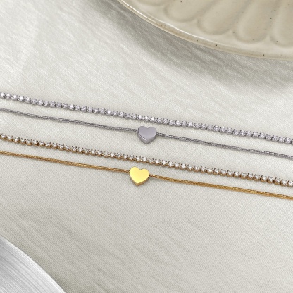 Sera Heart Tennis Bracelet
