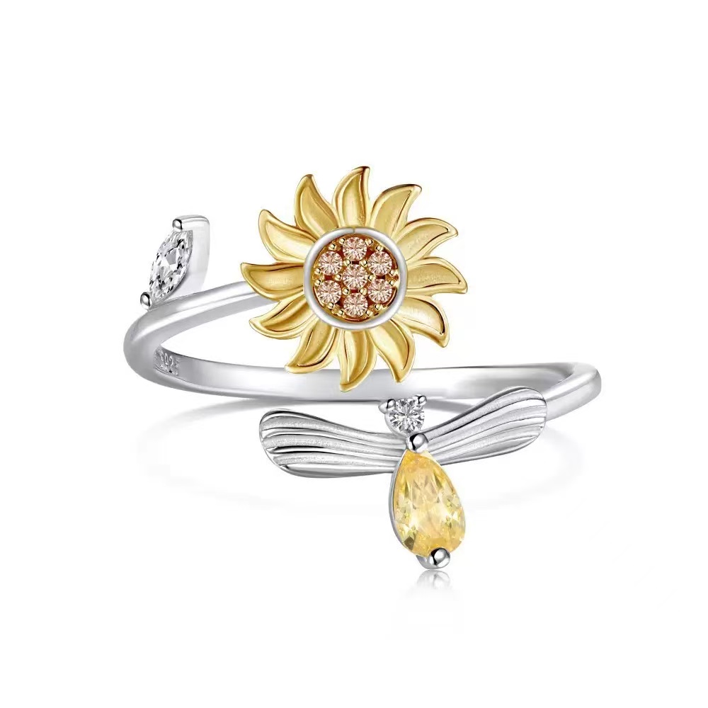 Helianthus Spinner Ring｜925 Sterling Silver
