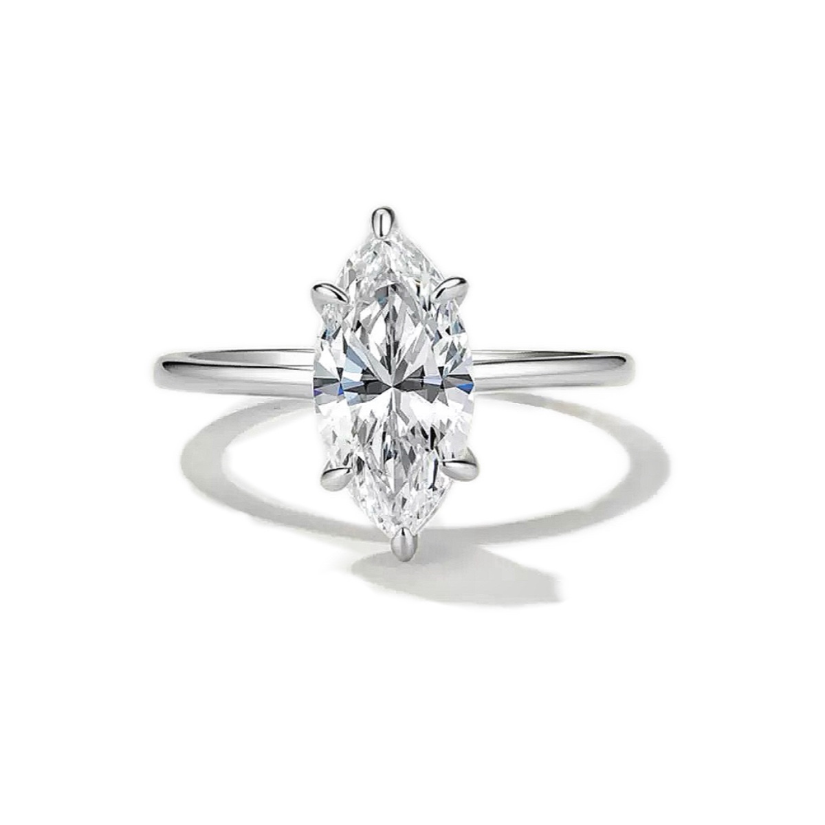 Marchioness Marquise Moissanite Ring｜925 Sterling Silver