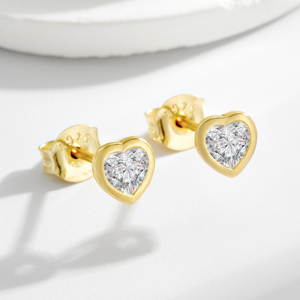 Antheia Heart Earrings | 925 Sterling Silver