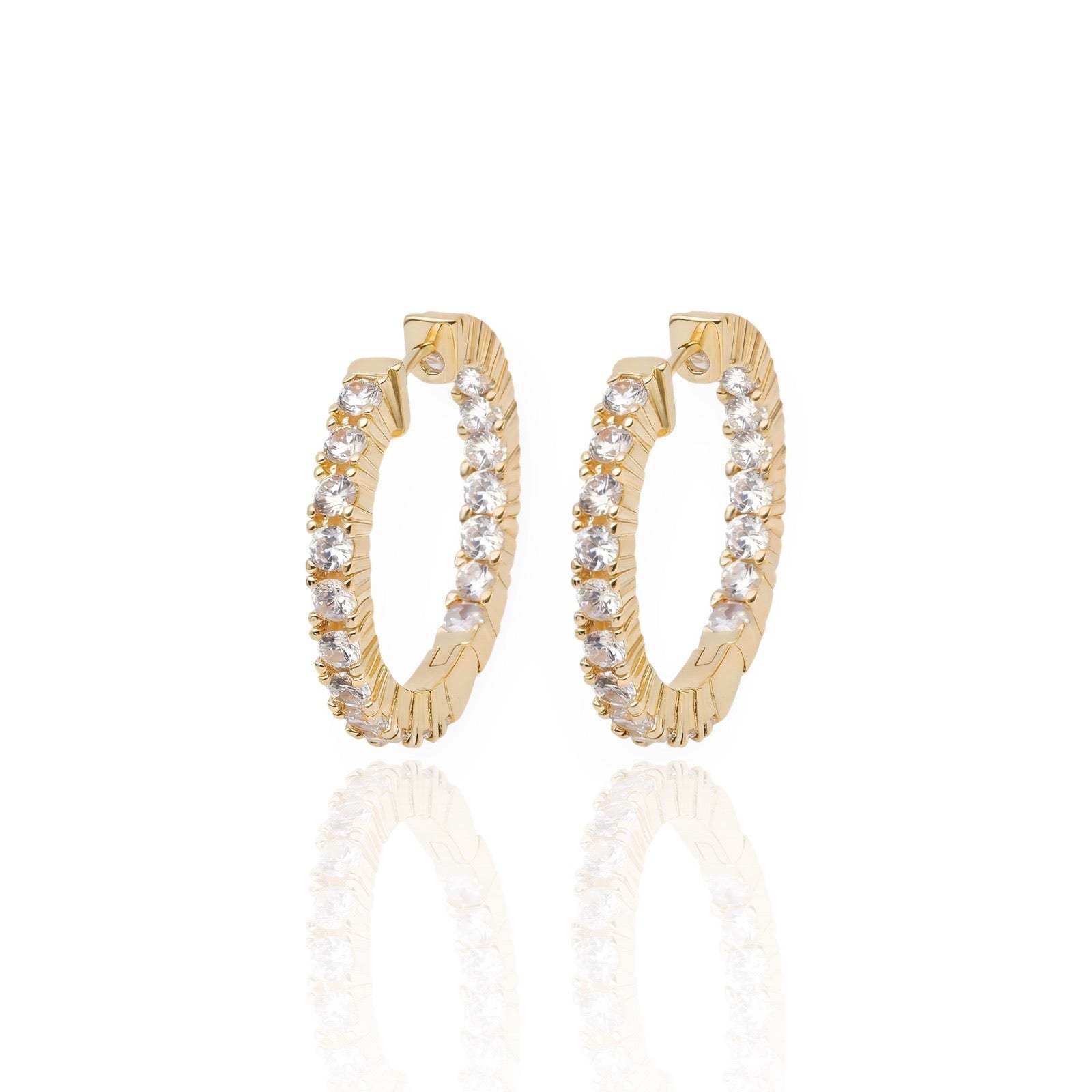 Diamond Halo Earrings