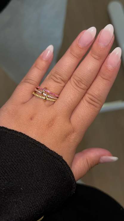 Sunset Trio Ring | 925 Sterling Silver