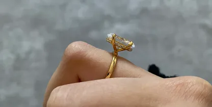 Theia Oval Diamond Ring｜925 Sterling Silver