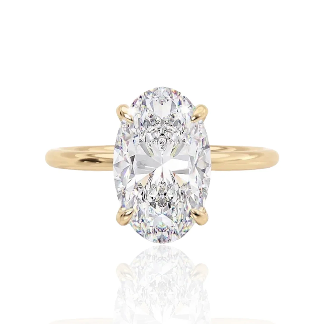Theia Oval Diamond Ring｜925 Sterling Silver