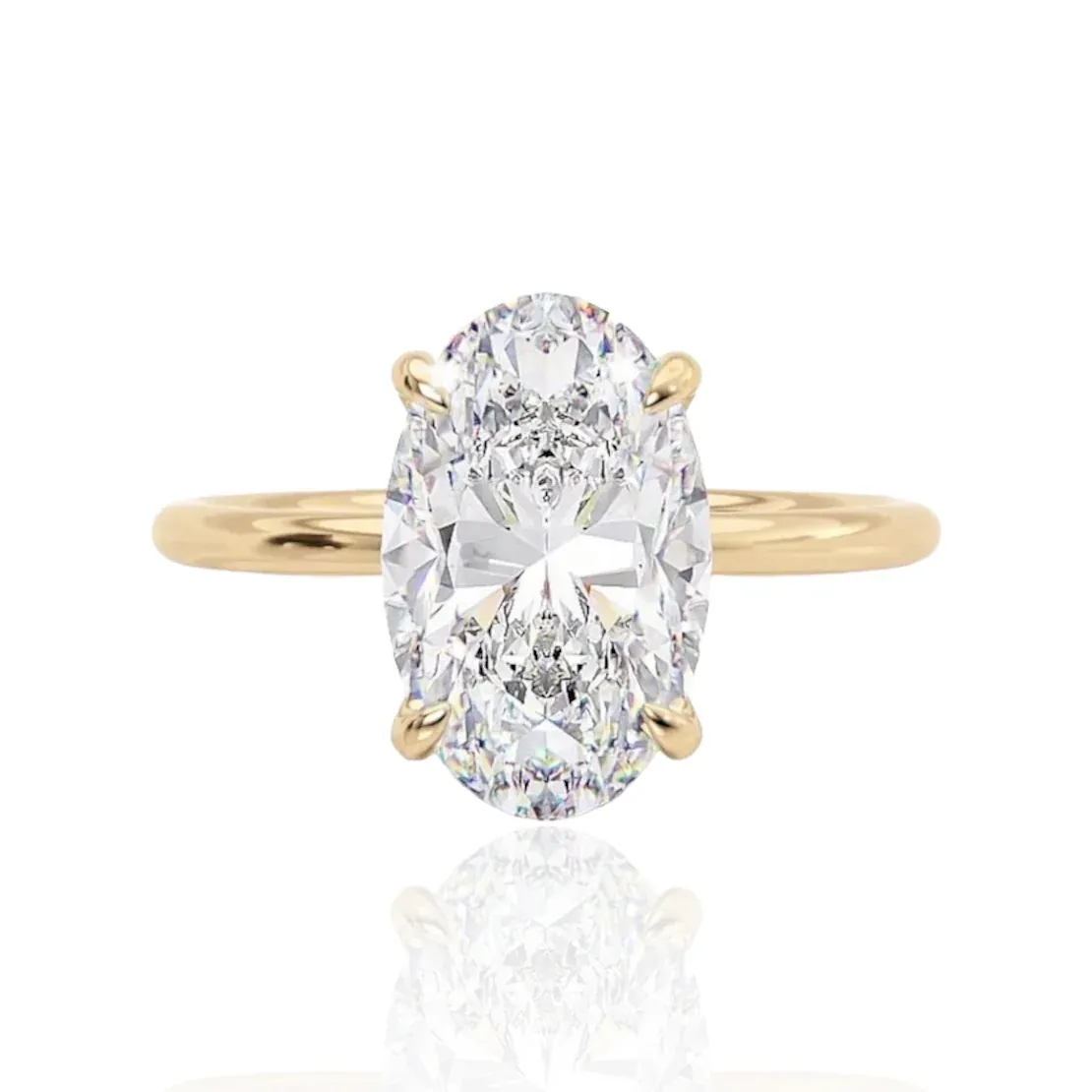 Theia Oval Diamond Ring｜925 Sterling Silver