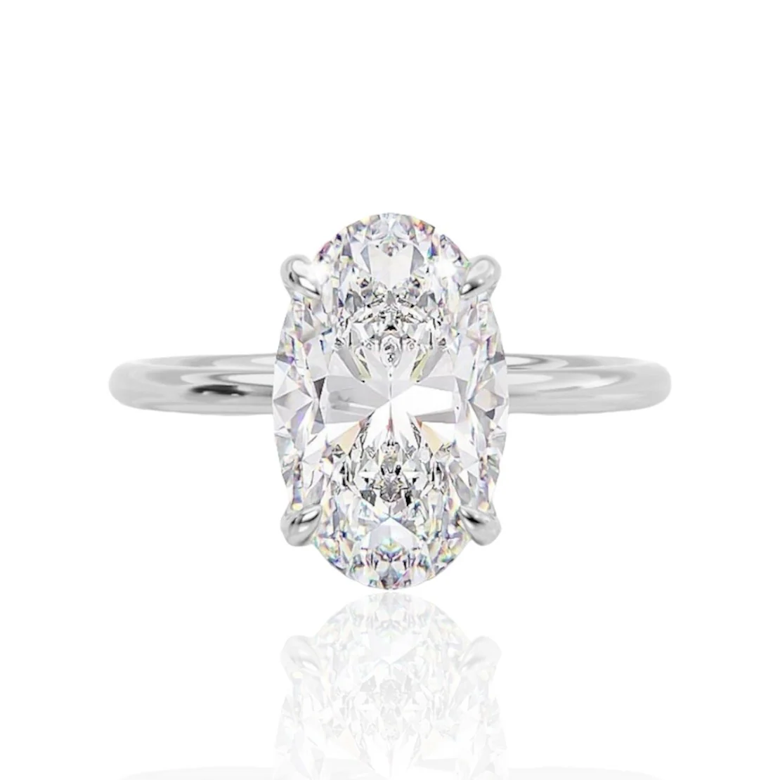 Theia Oval Diamond Ring｜925 Sterling Silver