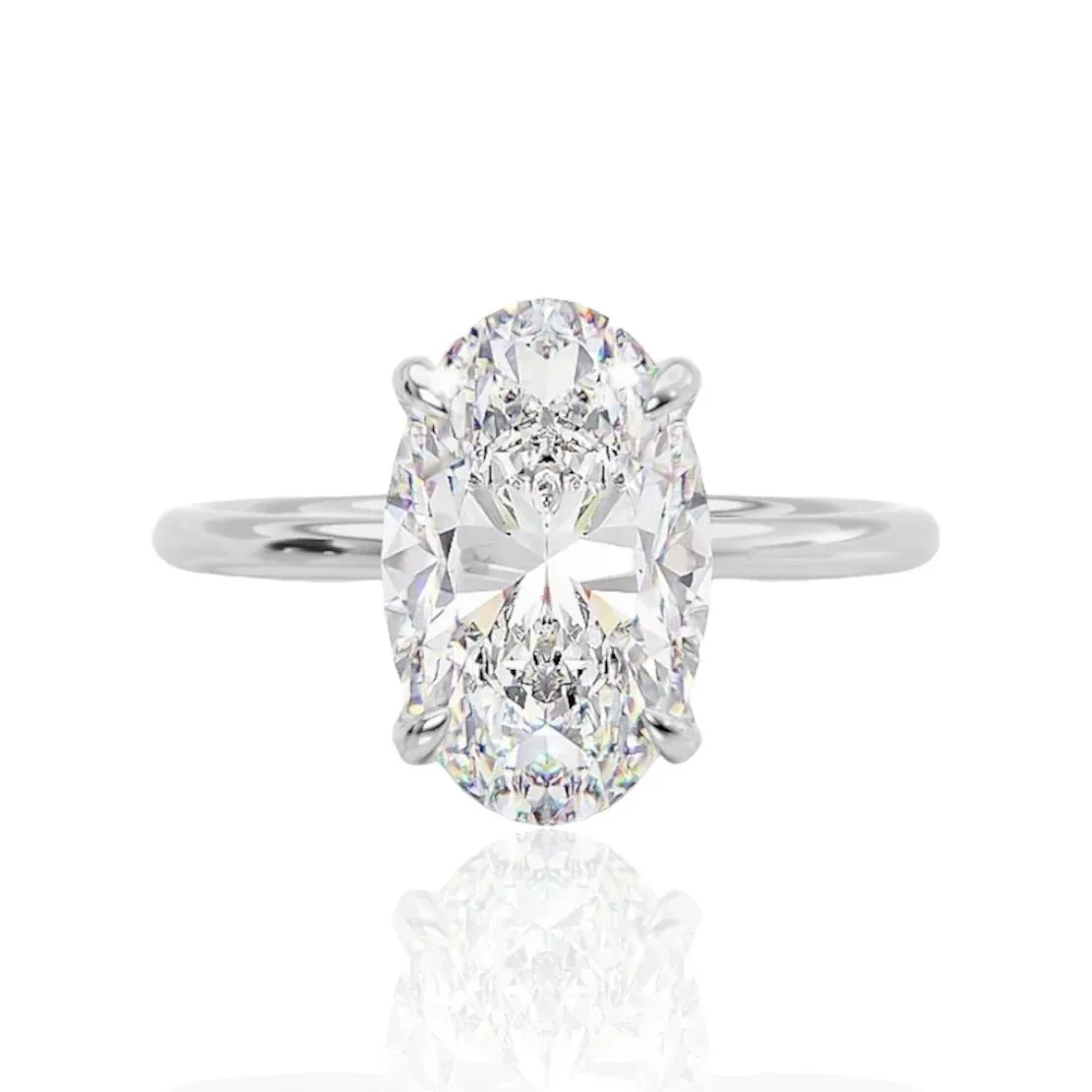 Theia Oval Diamond Ring｜925 Sterling Silver