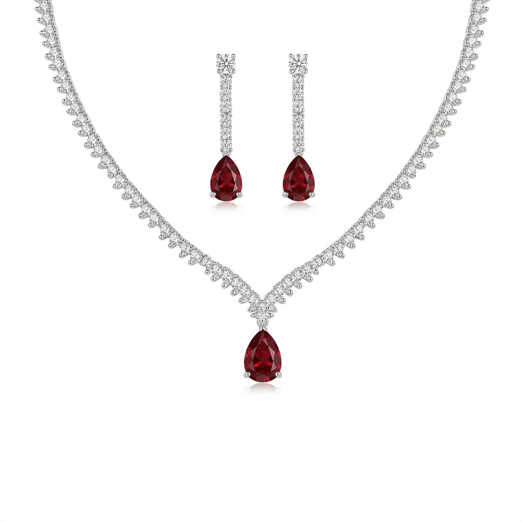 Lilo Teardrop Zircon Set
