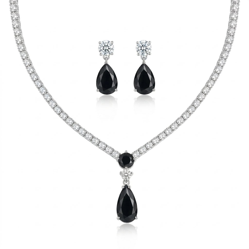 Talia Teardrop Zircon Set