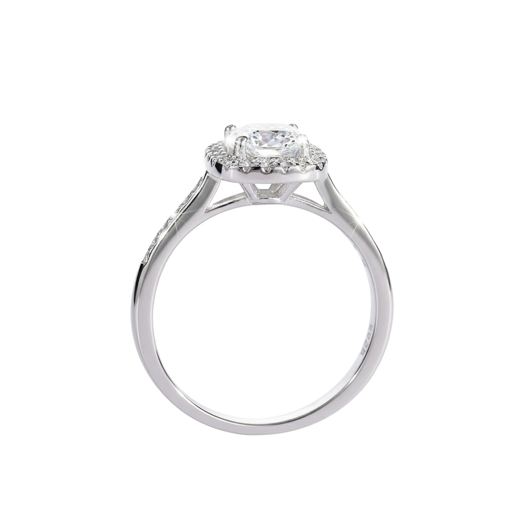 Nora Moissanite Diamond Ring | 925 Sterling Silver