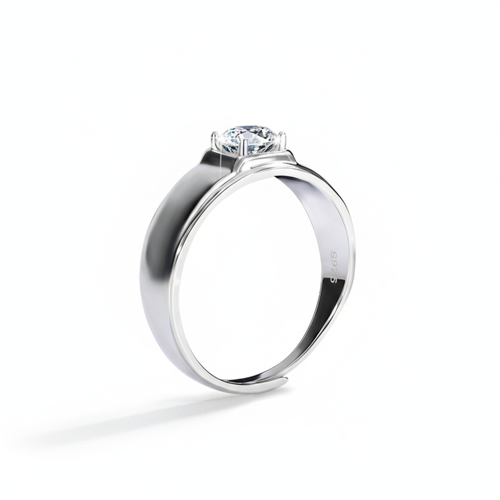 Ula Moissanite Men's Ring | 925 Sterling Silver