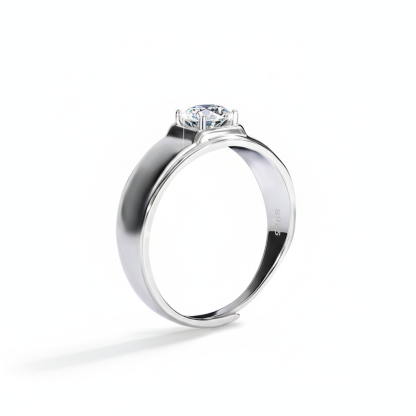 Ula Moissanite Men's Ring | 925 Sterling Silver