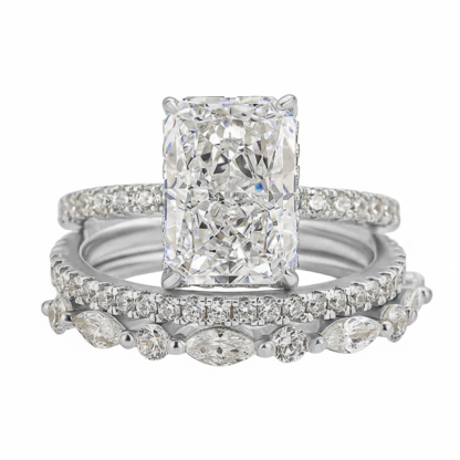 Super sparkly ice flower cut zircon ring