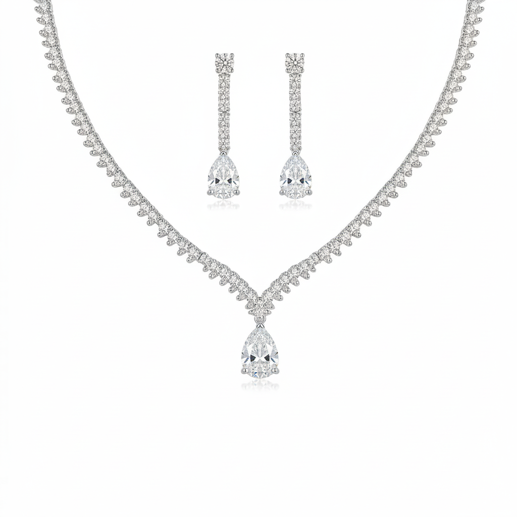 Lilo Teardrop Zircon Set