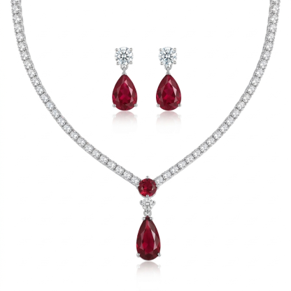 Talia Teardrop Zircon Set