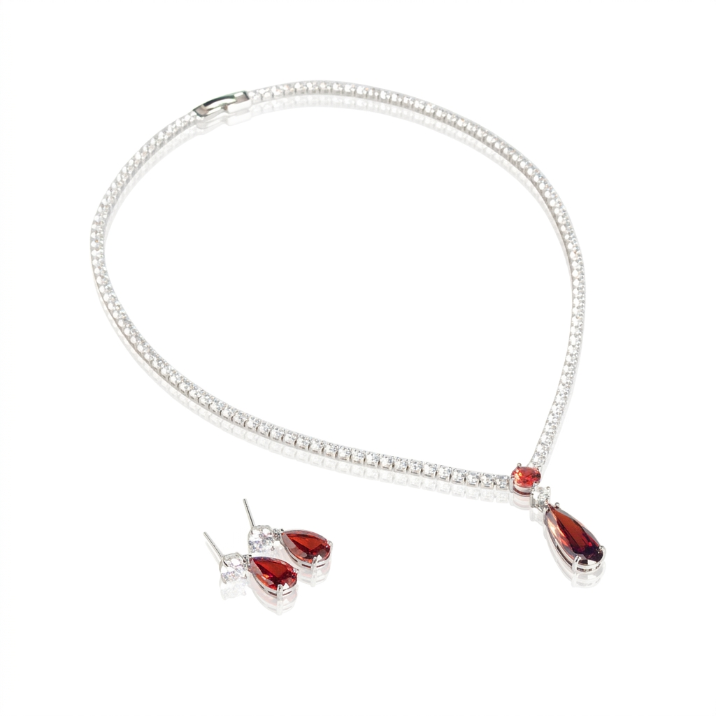 Talia Teardrop Zircon Set