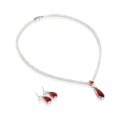 Talia Teardrop Zircon Set