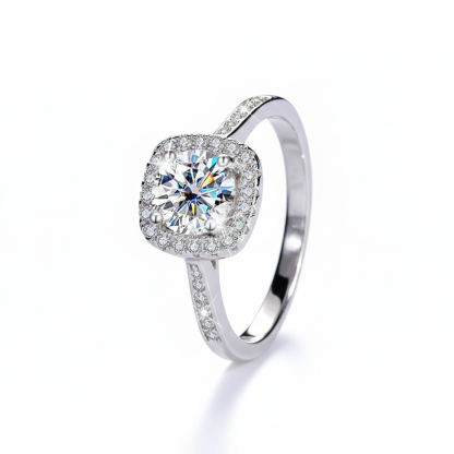 Nora Moissanite Diamond Ring | 925 Sterling Silver