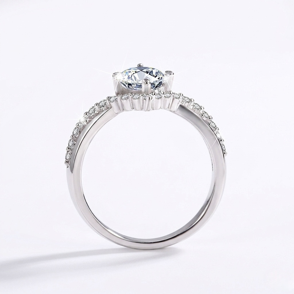 Thalassa Coronation of Love Moissanite Ring | 925 Sterling Silver