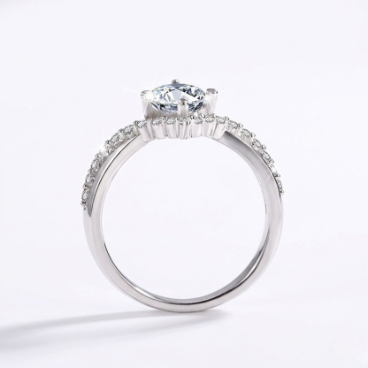 Thalassa Coronation of Love Moissanite Ring | 925 Sterling Silver