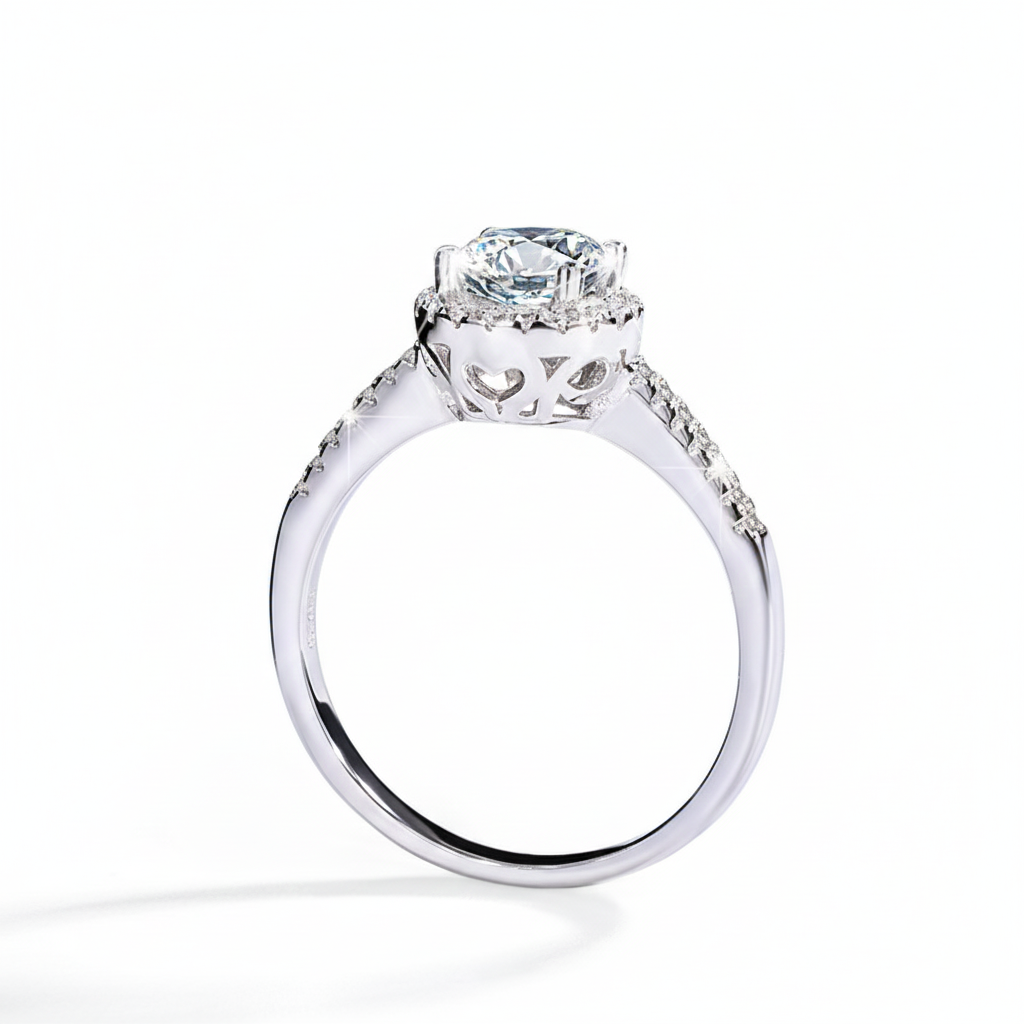 Ione Moissanite Ring | 925 Sterling Silver