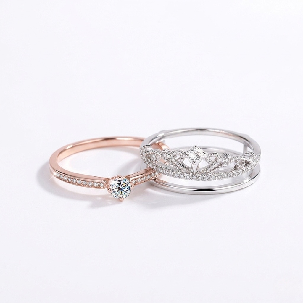 Stella Moissanite Castle Ring | 925 Sterling Silver