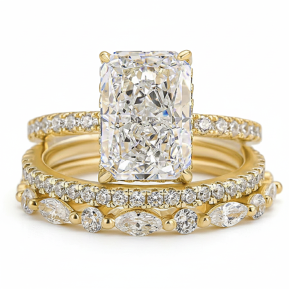 Super sparkly ice flower cut zircon ring