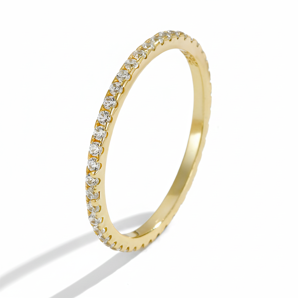 Super sparkly ice flower cut zircon ring