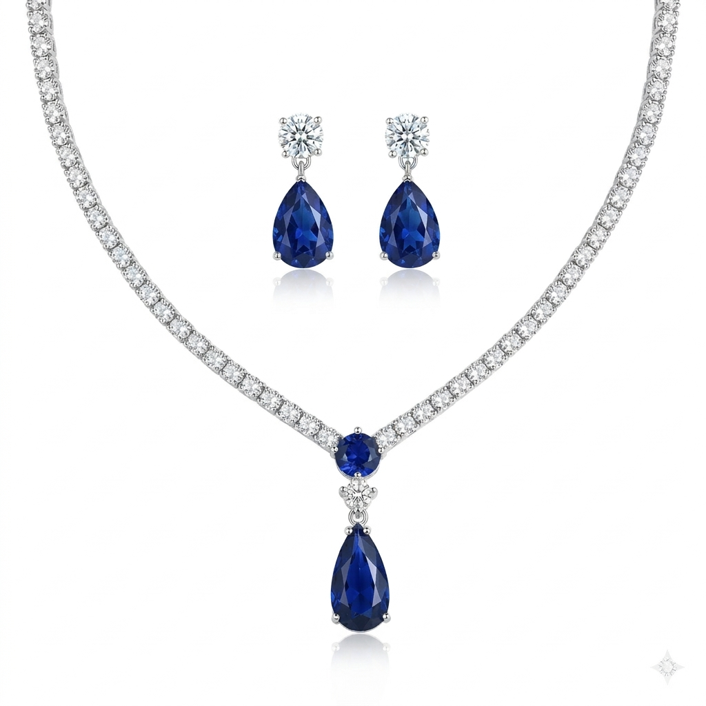 Talia Teardrop Zircon Set