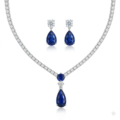 Talia Teardrop Zircon Set
