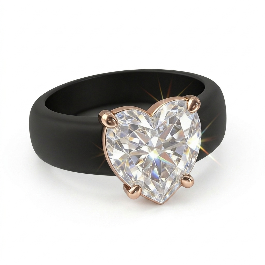 Stress-Relieving Heart Ring