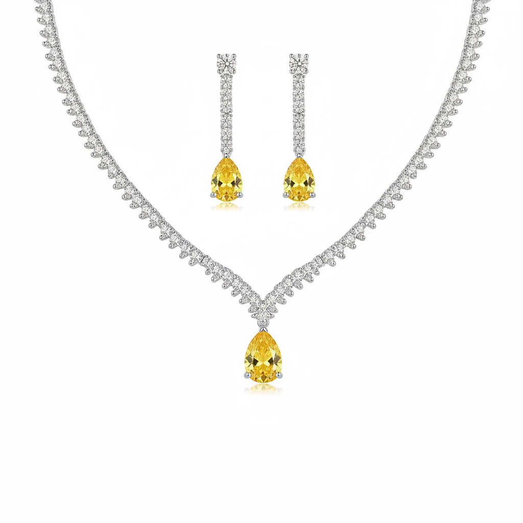 Lilo Teardrop Zircon Set