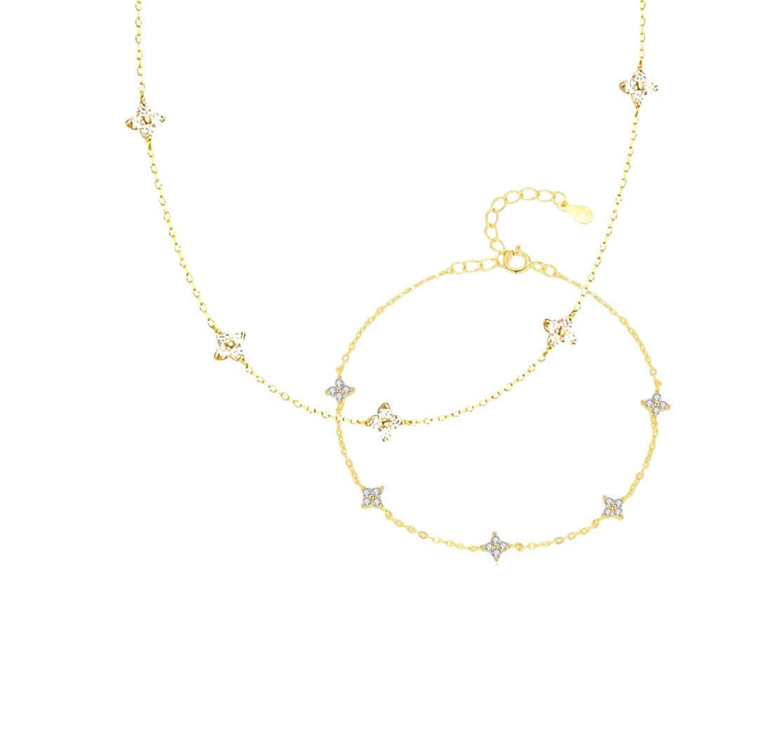 Gold Nova Set | 925 Sterling Silver