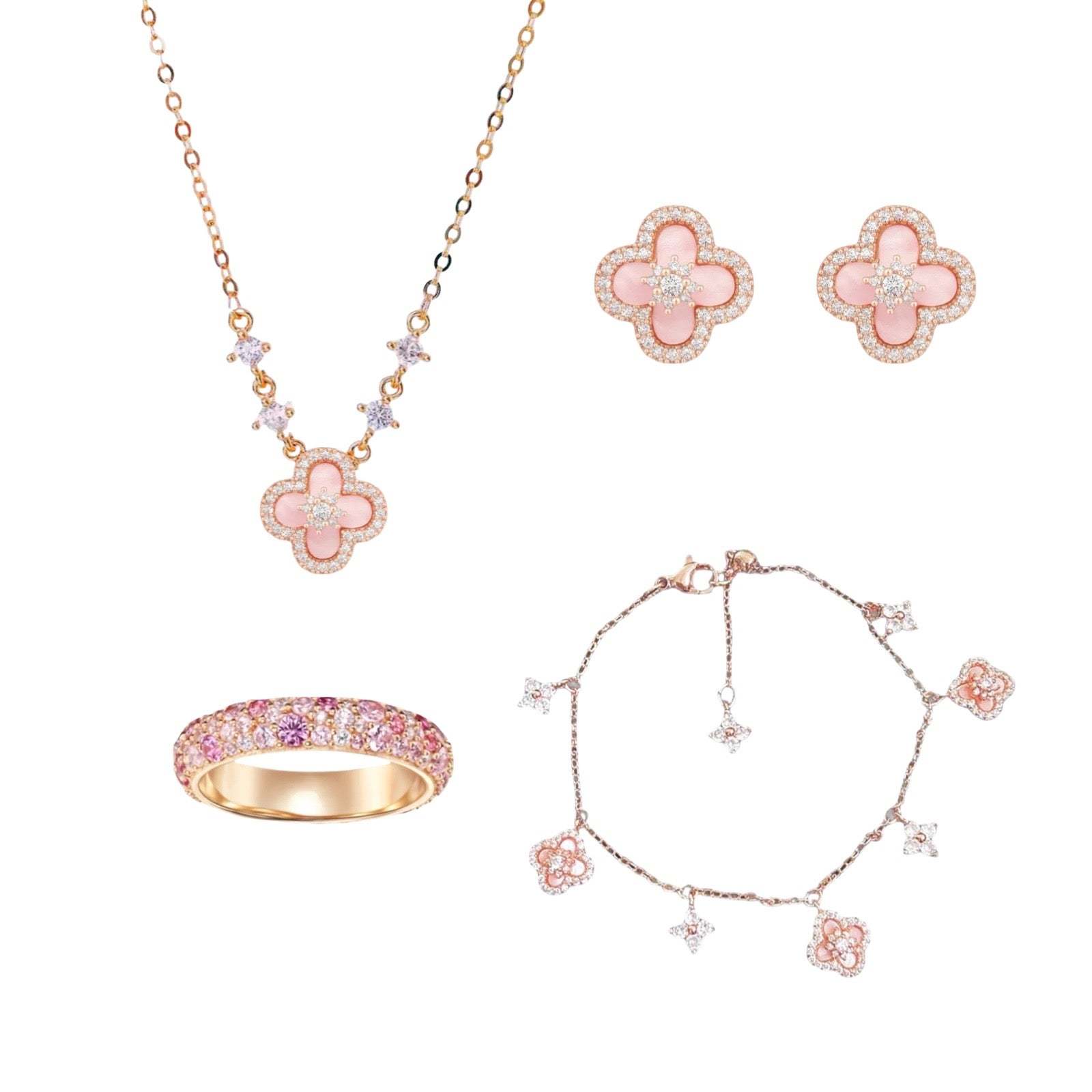 Rosé Sparkle Bloom Set