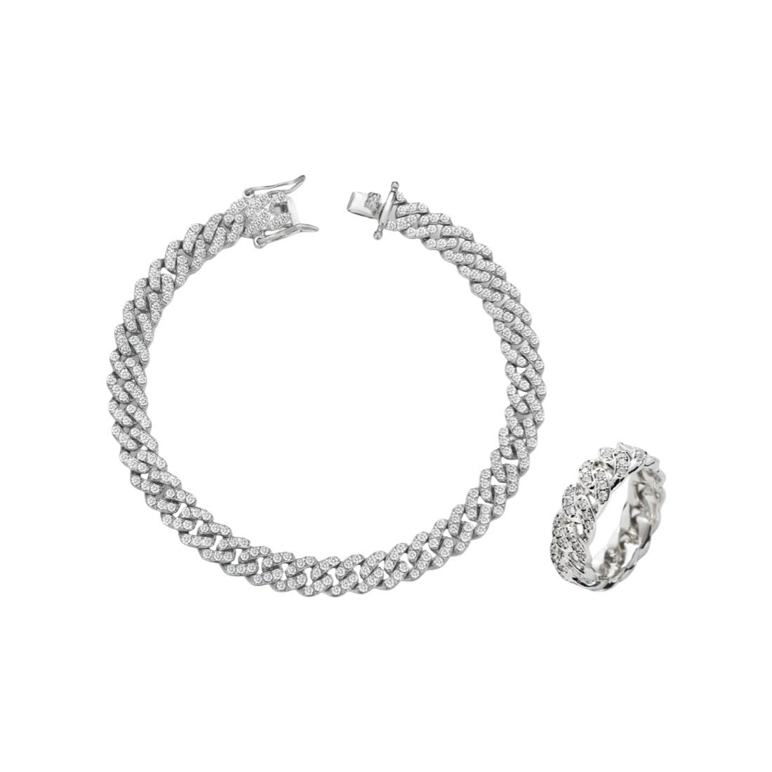 Silver Cuban Glow Set