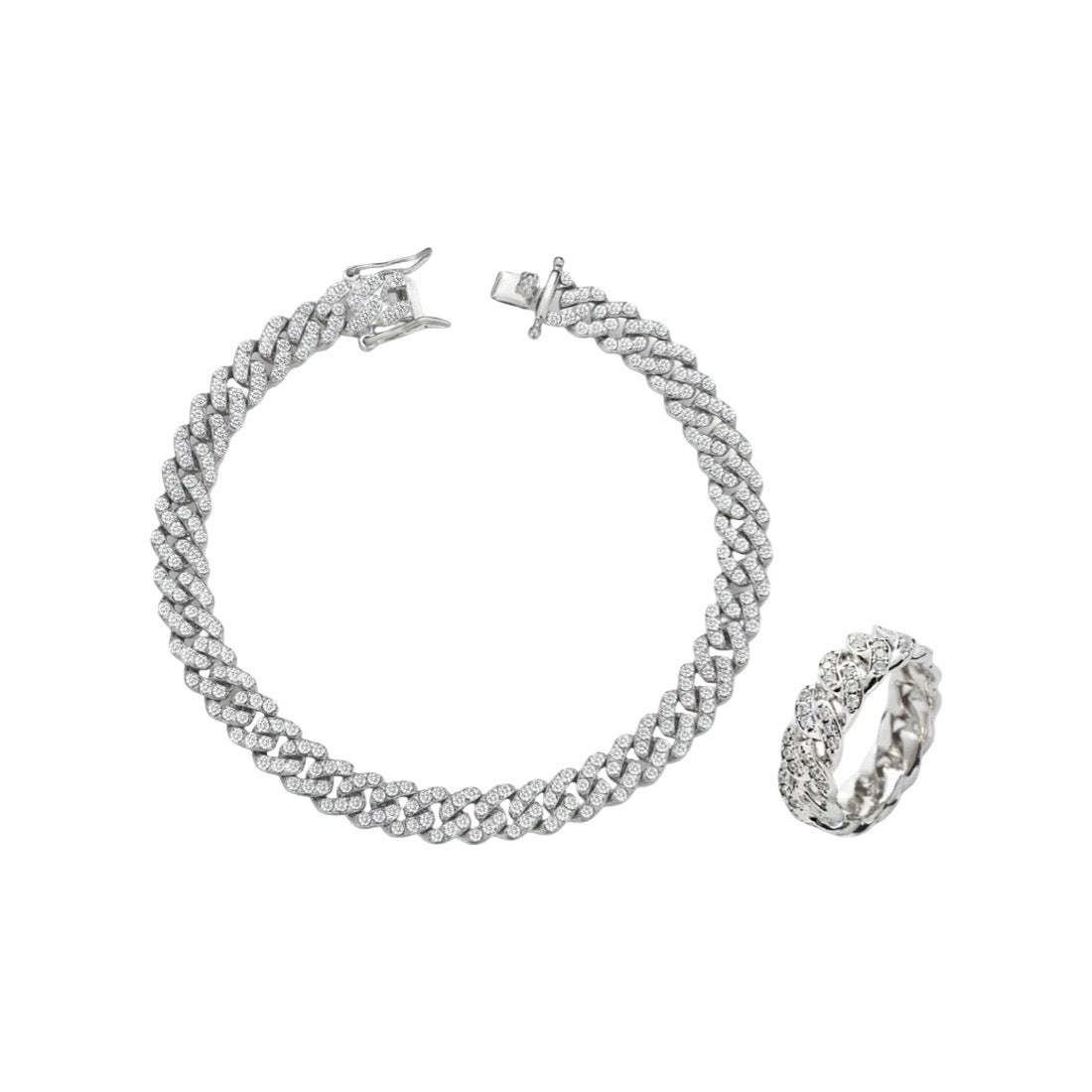 Silver Cuban Glow Set