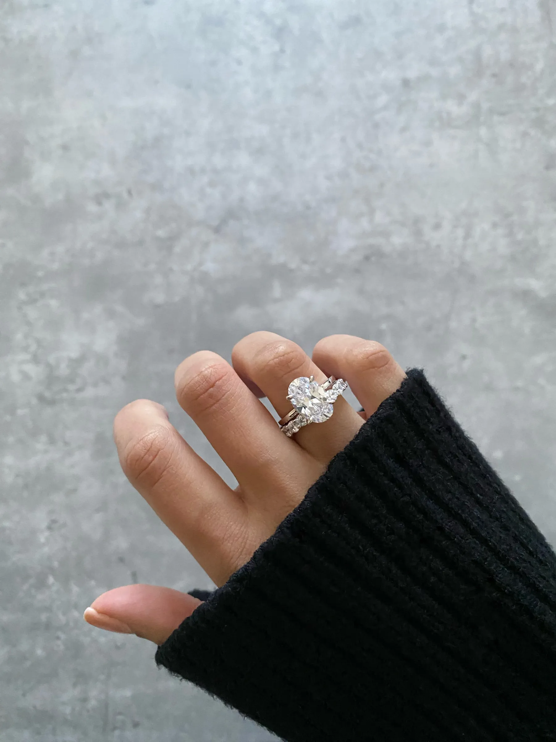 Theia Oval Diamond Ring｜925 Sterling Silver