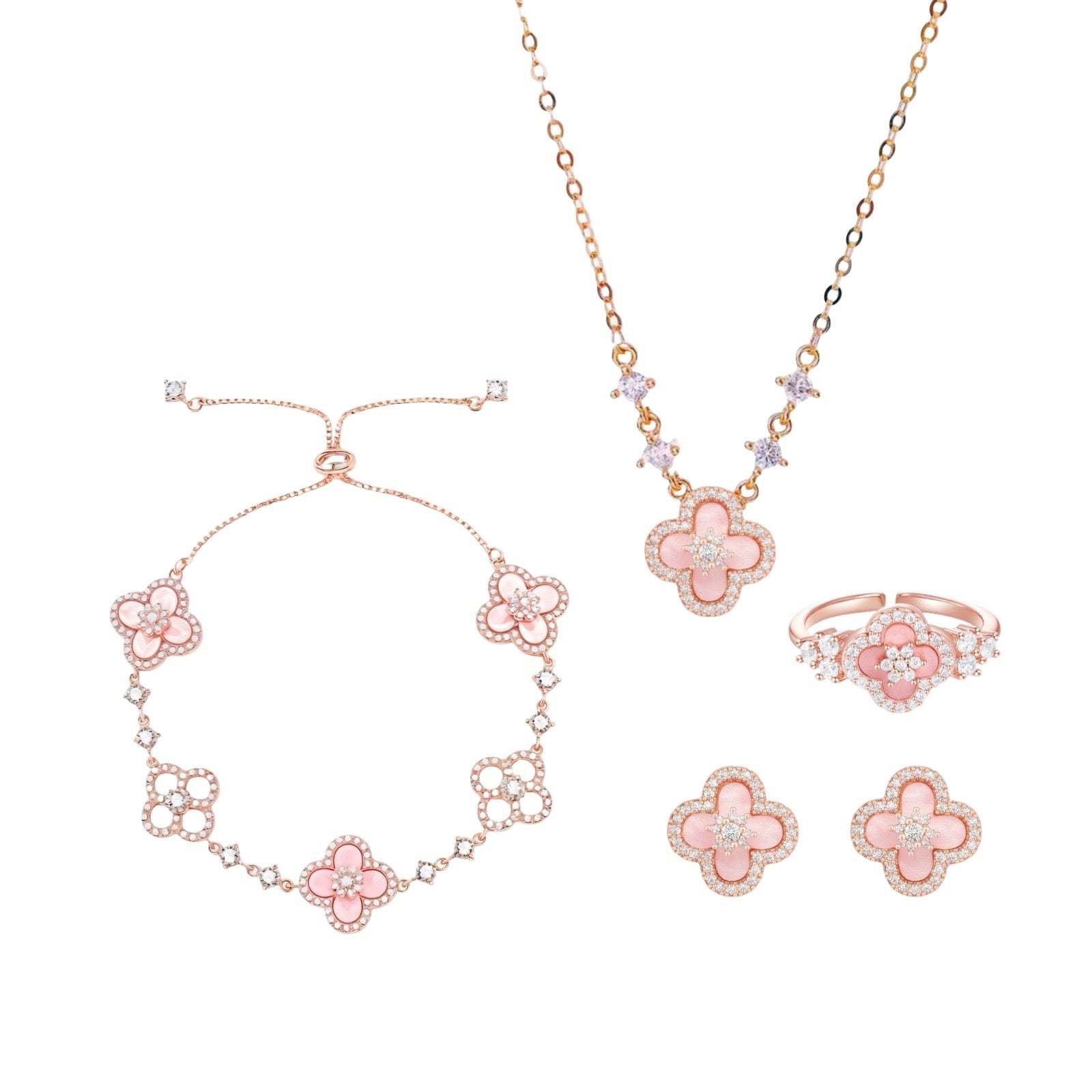 Rosé Diamond Bloom Set