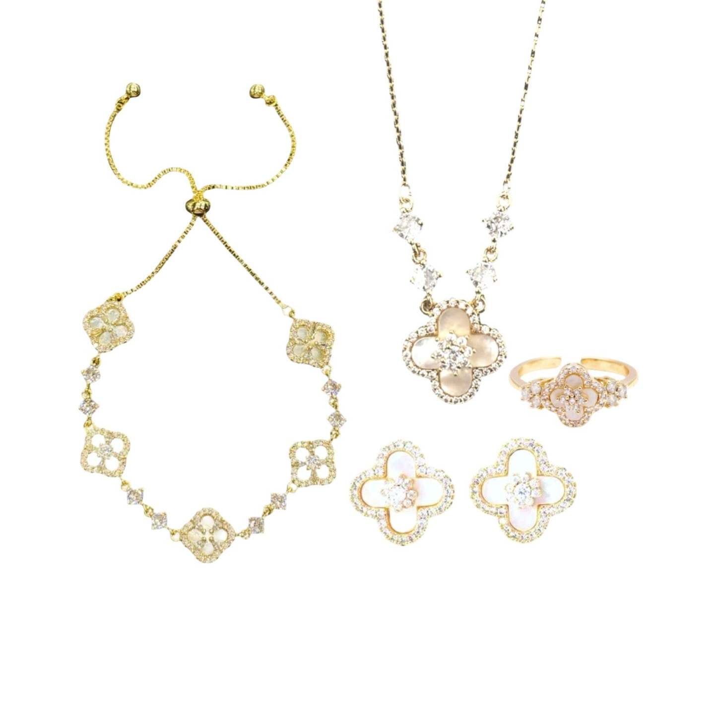 Gold Diamond Bloom Set