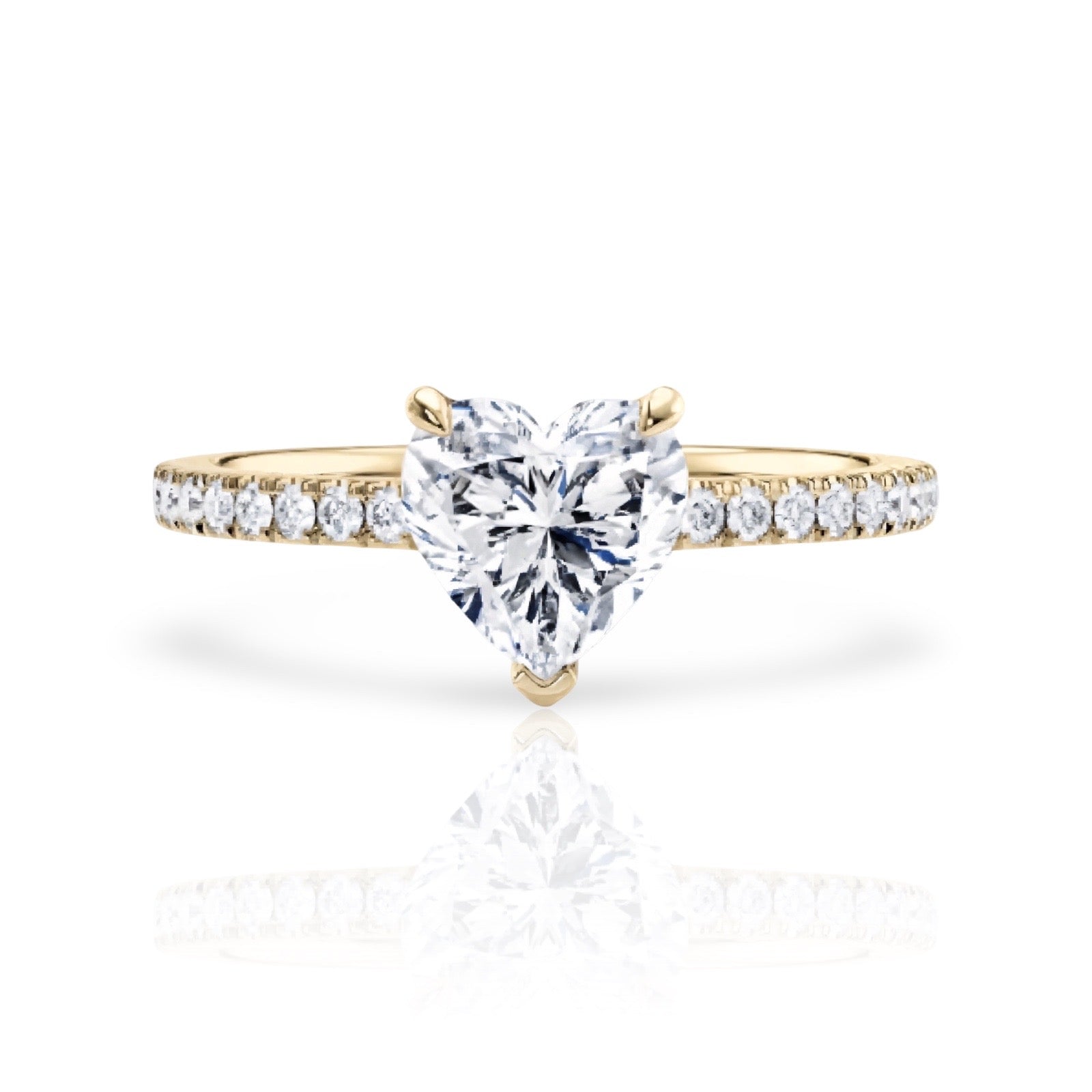 Diamond Heart Ring | 925 Sterling Silver