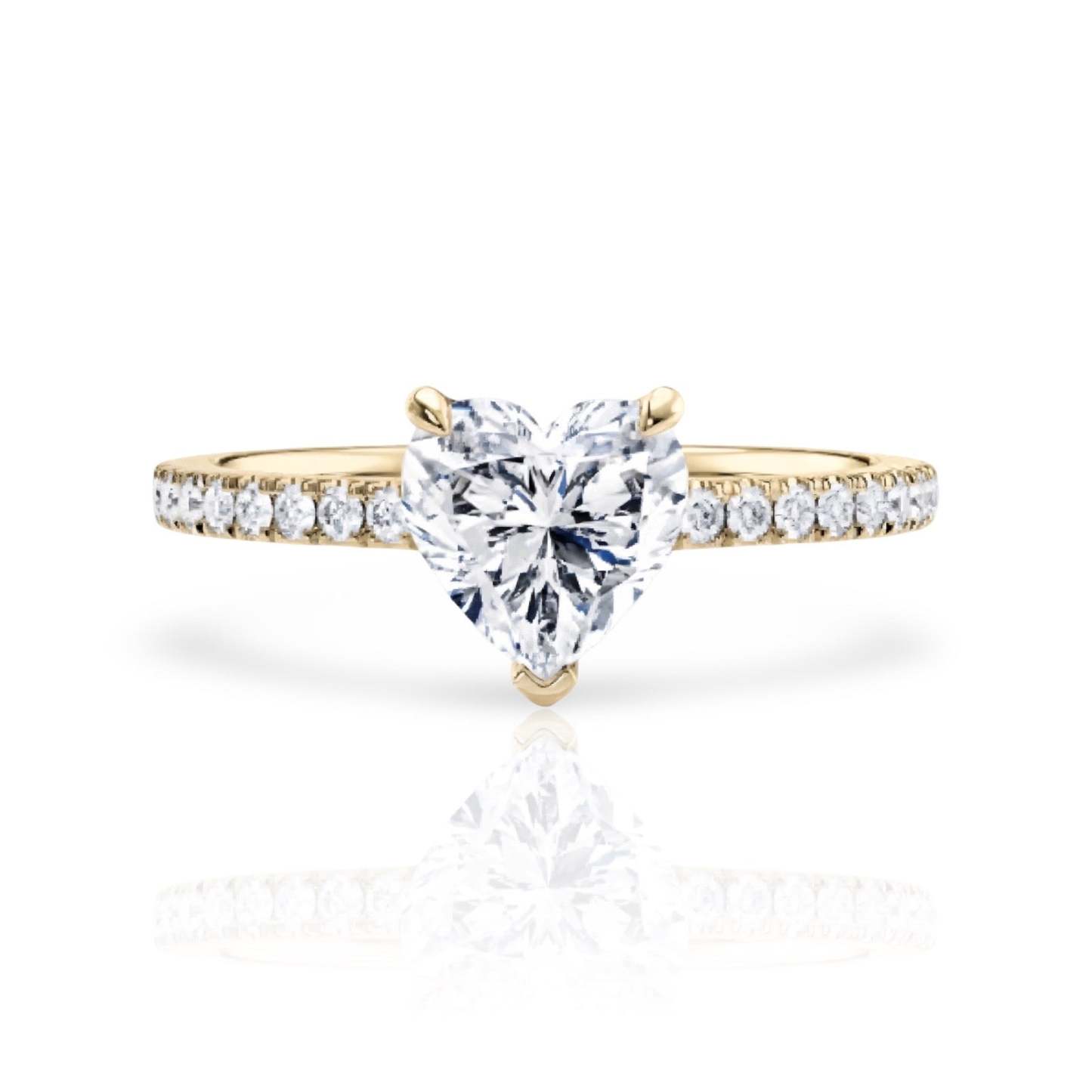 Diamond Heart Ring | 925 Sterling Silver